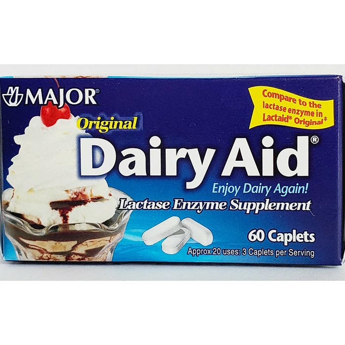 Major Original Dairy Aid Caplets