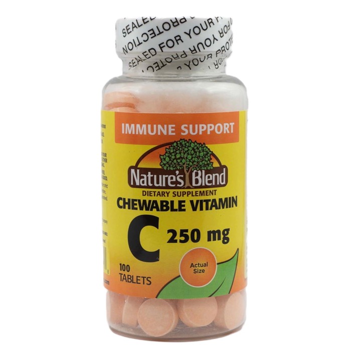 Nature's Blend Vitamin C 250mg Chewable