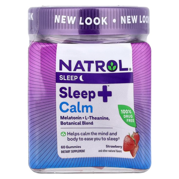 Natrol Sleep + Calm Strawberry Gummies