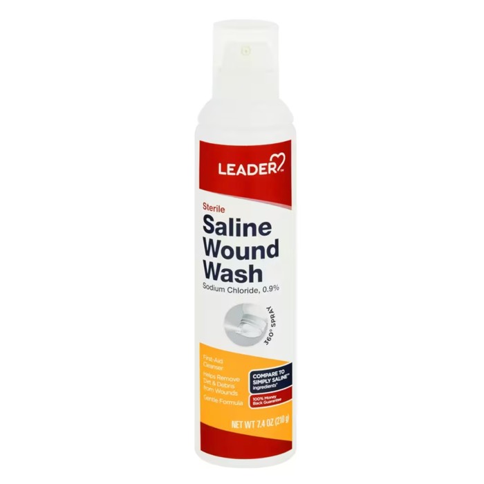 Leader Saline Wound Wash 0.9% Spray