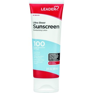 Leader Ultra Sheer SPF 100 Sunscreen Lotion