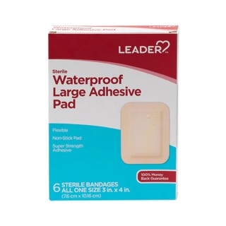 Leader Sterile Waterproof Large Adhesive Pad