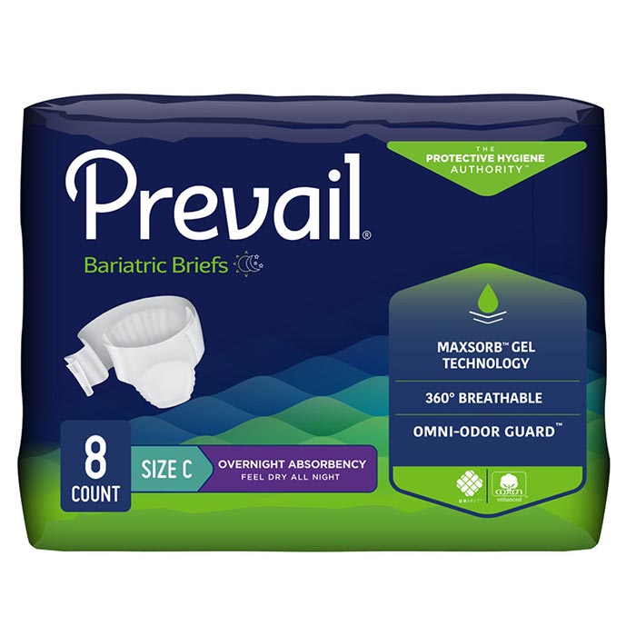 Prevail Bariatric Heavy Absorbancy Briefs