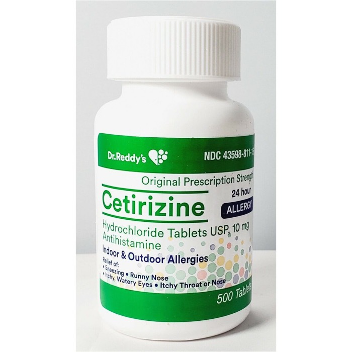 Dr.Reddy's Cetirizine Hydrochloride Antihistamine