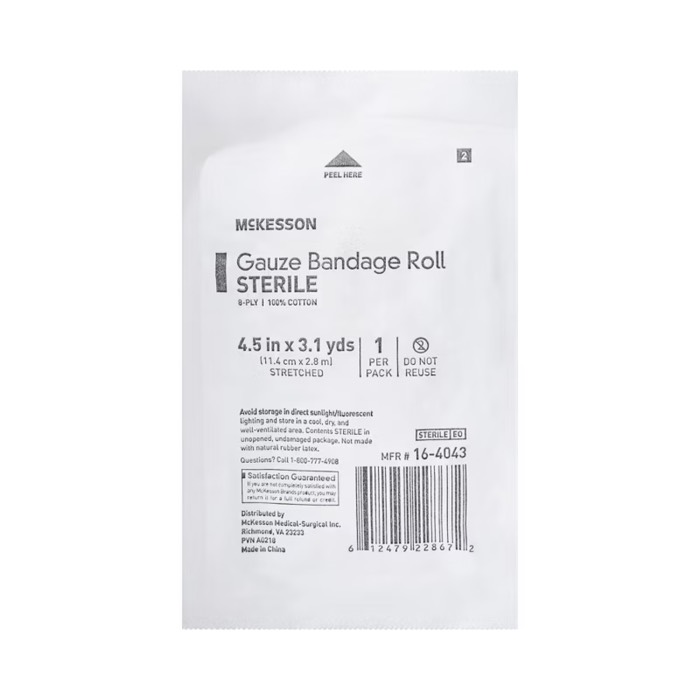 McKesson Gauze Bandage Roll 6-Ply Sterile