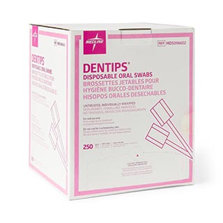 Medline Dentips Disposable Oral Swabs