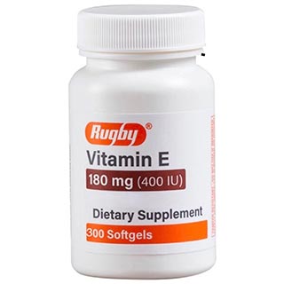 Rugby Vitamin E Softgels 180 mg