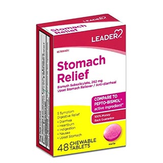 Leader Stomach Relief Chewable Tablets