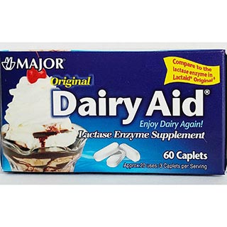 Major Original Dairy Aid Caplets