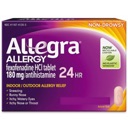 Allegra 24 Hour Allergy Relief Non-Drowsy Non-Drowsy 180mg  image 1