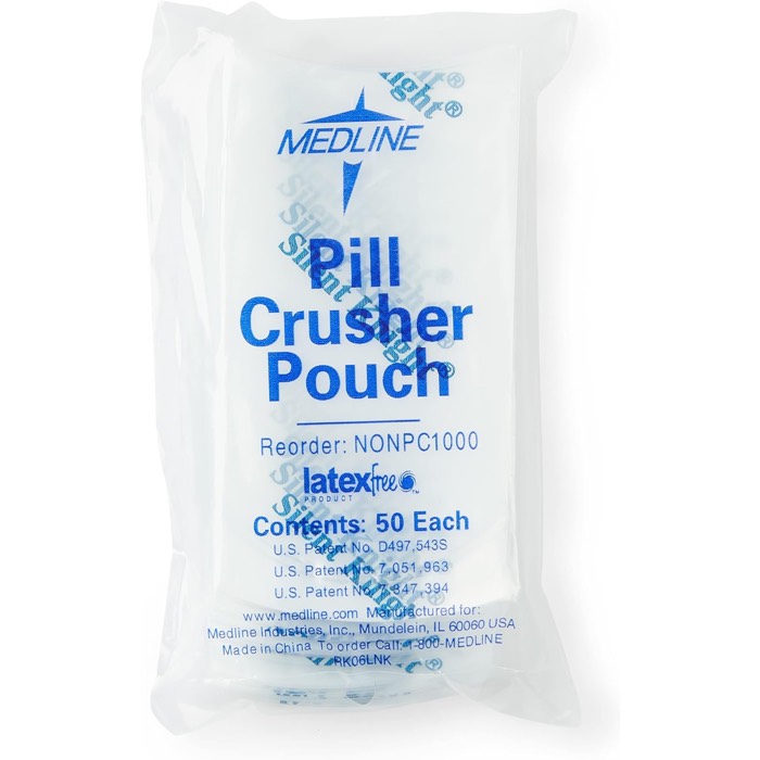 Medline Silent Knight Pill Crusher Pouches