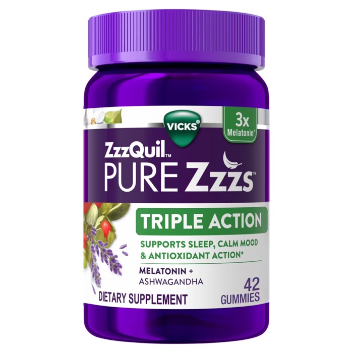 Vicks ZzzQuil PURE Zzzs Triple Action Gummy Vicks ZzzQuil PURE Zzzs Triple Action Gummy