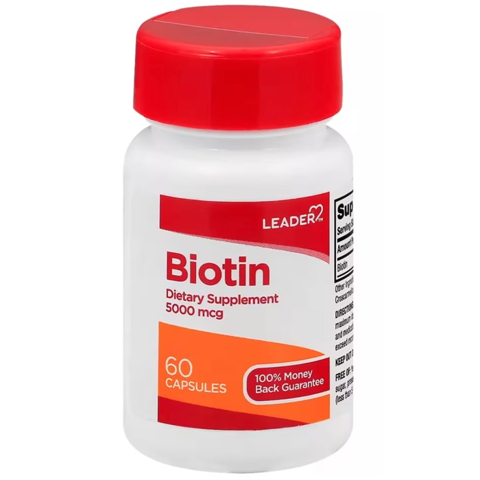 Leader Biotin 5000 mcg Capsule