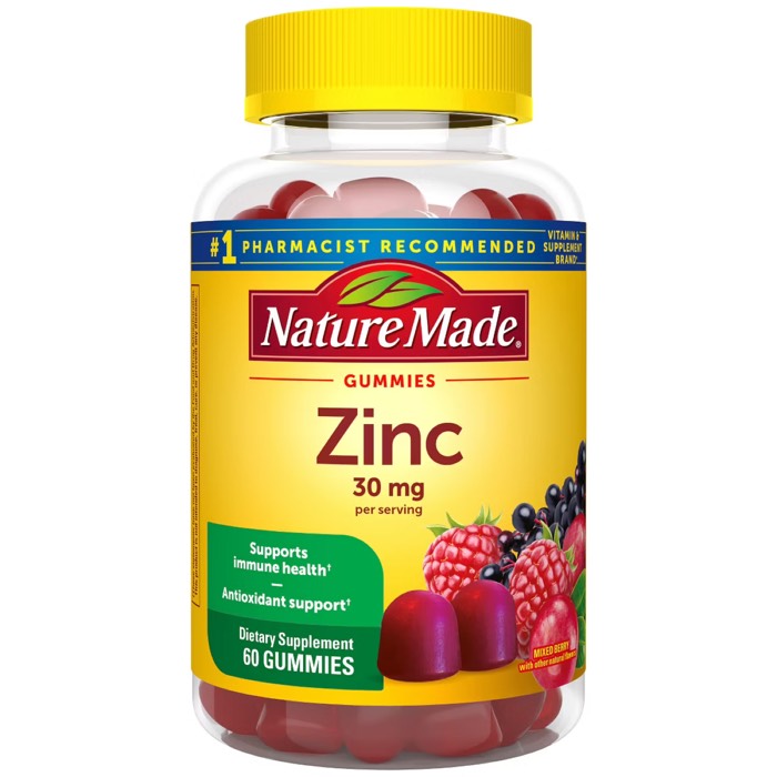Nature Made Extra Strength Zinc Gummies