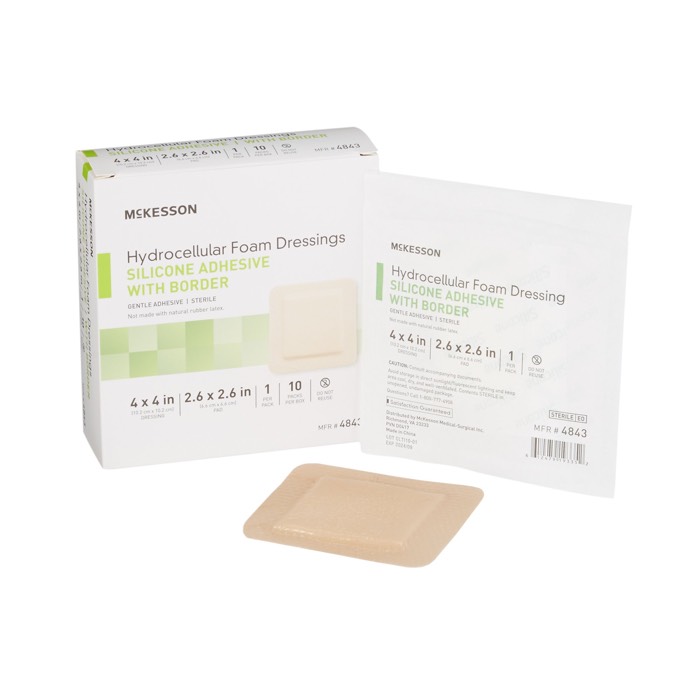 McKesson Hydrocellular Foam Dressings 4X4 Inch
