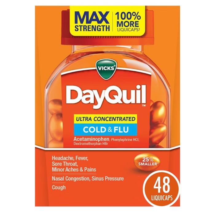 Vicks DayQuil/NyQuil Ultra Concentrated Cold & Flu LiquiCaps