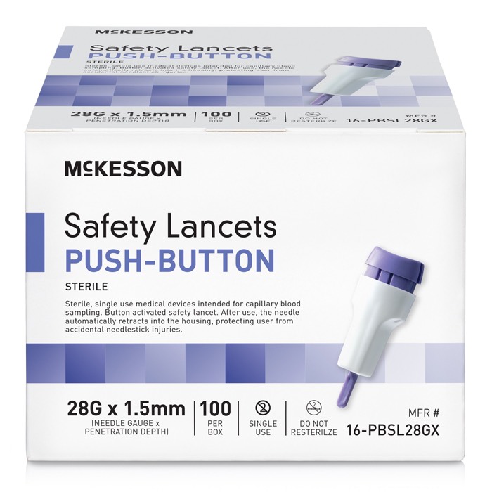 McKesson Safety Lancets Push-Button