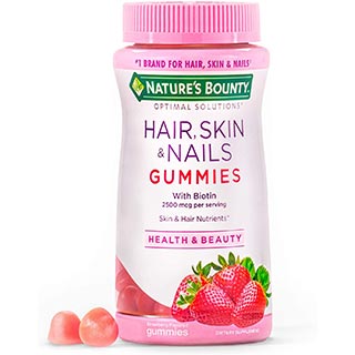 Nature's Bounty Hair, Skin & Nails With Biotin Strawberry Gummies