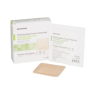 McKesson Hydrocellular Foam Dressings 4X4 Inch