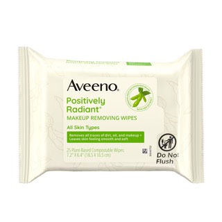 Aveeno Positively Radiant Makeup Removing Wipes