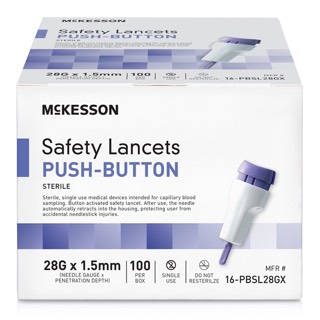 McKesson Safety Lancets Push-Button
