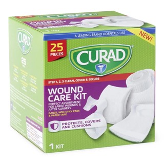 Curad Wound Care Kit 25-Piece 3-Step