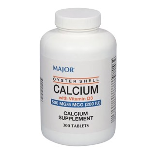 Major Oyster Shell Calcium With Vitamin D3 Tablets