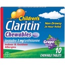 Claritin Children's Allergy Relief Chewables Grape  image 1