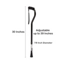McKesson Offset-Handle Aluminum Cane  image 1